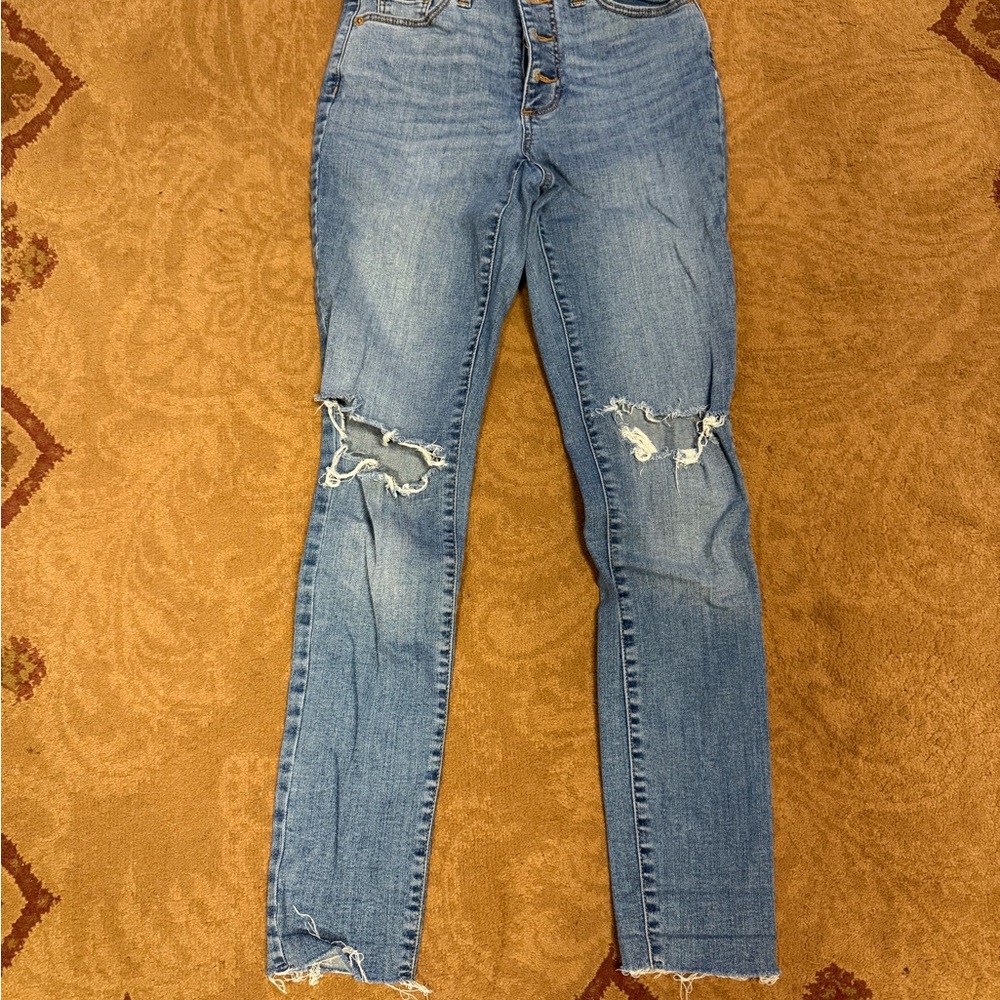 Distressed Blue Women's Jeans